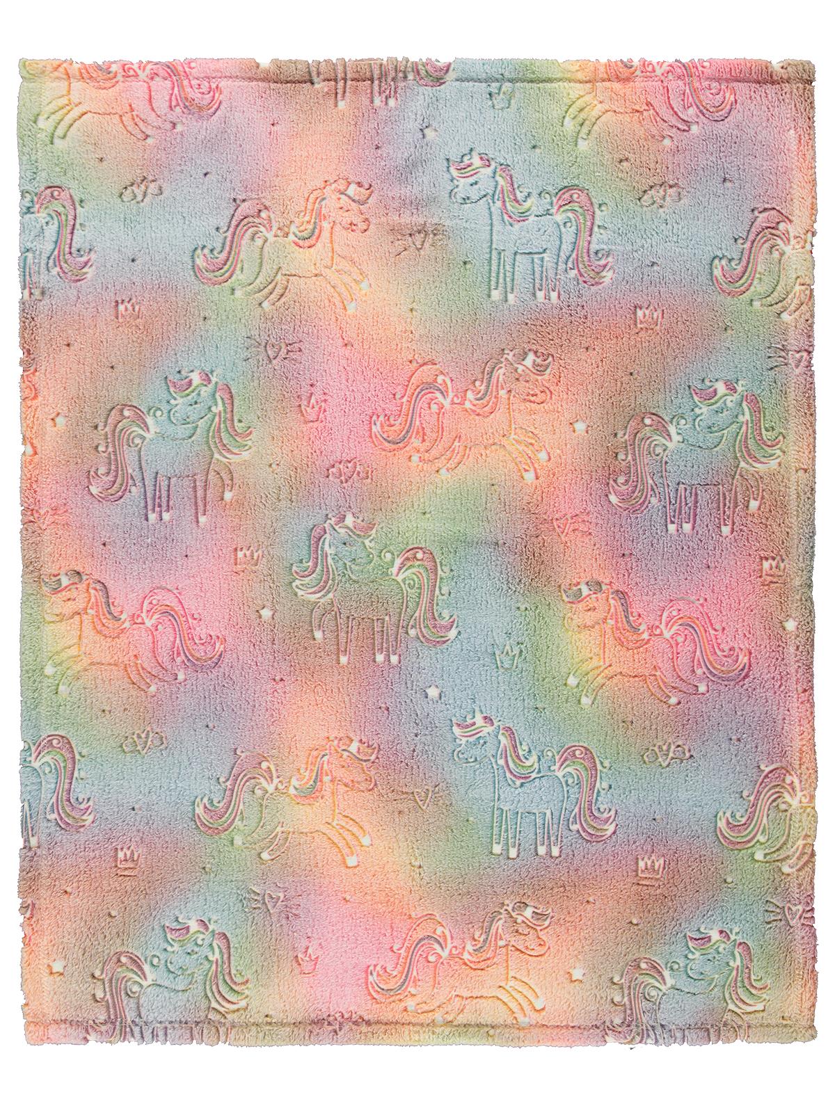 Civil Baby Tek Boynuzlu At Baskılı 90x110 cm Battaniye - Pembe