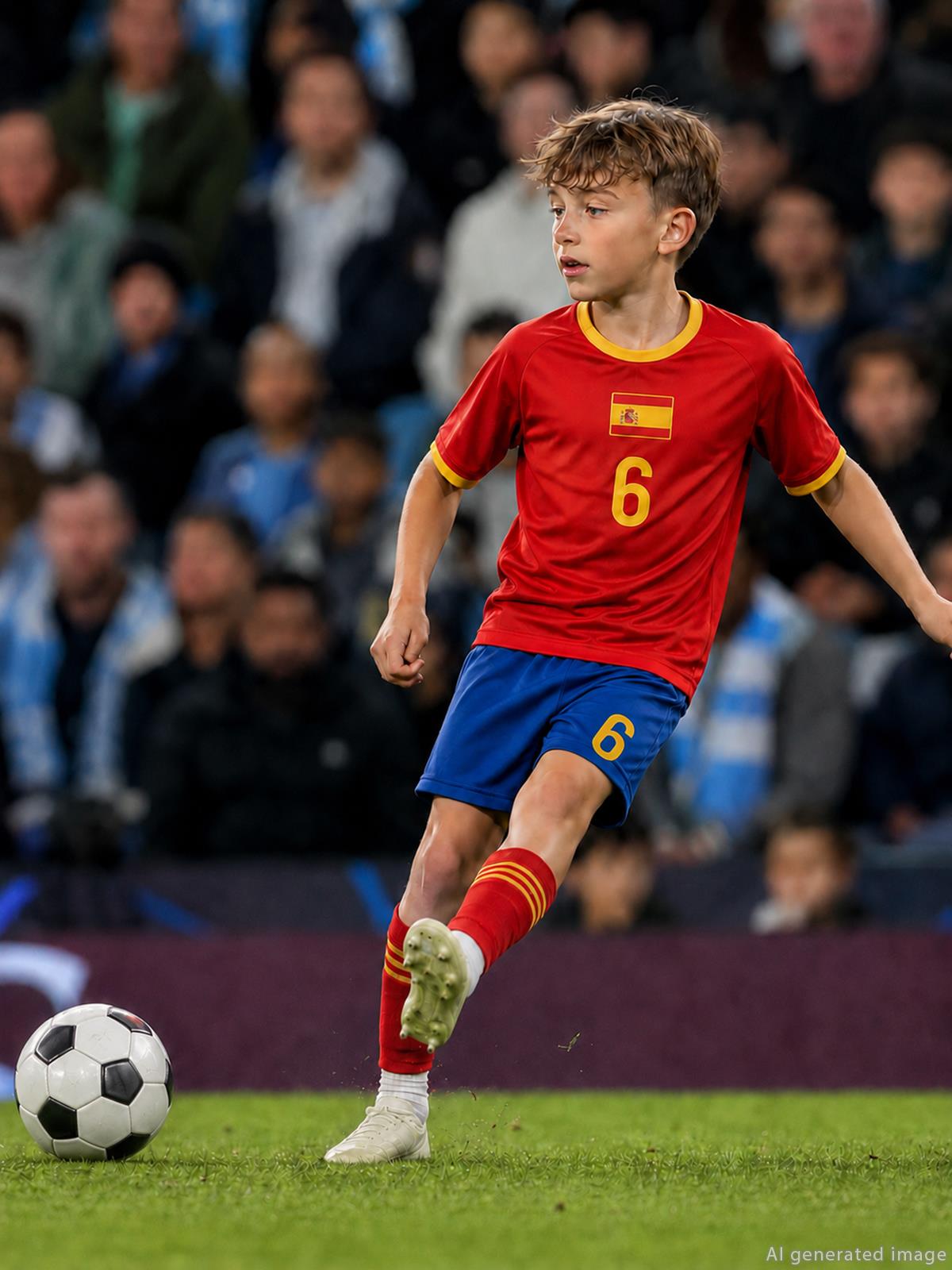 Civil Boys Spain Baskılı 2'li 6-9 Yaş Takım - Pamuk Forma - Kırmızı