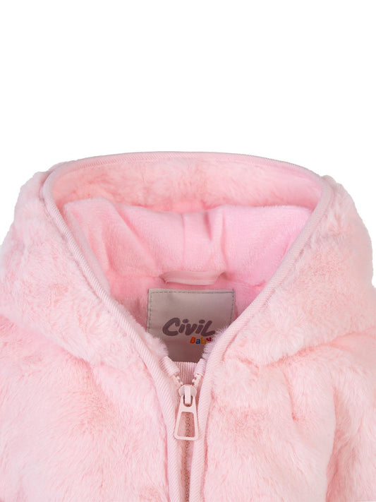 Civil Baby Fermuarlı Kuzu 6-18 Ay Mont - Pembe