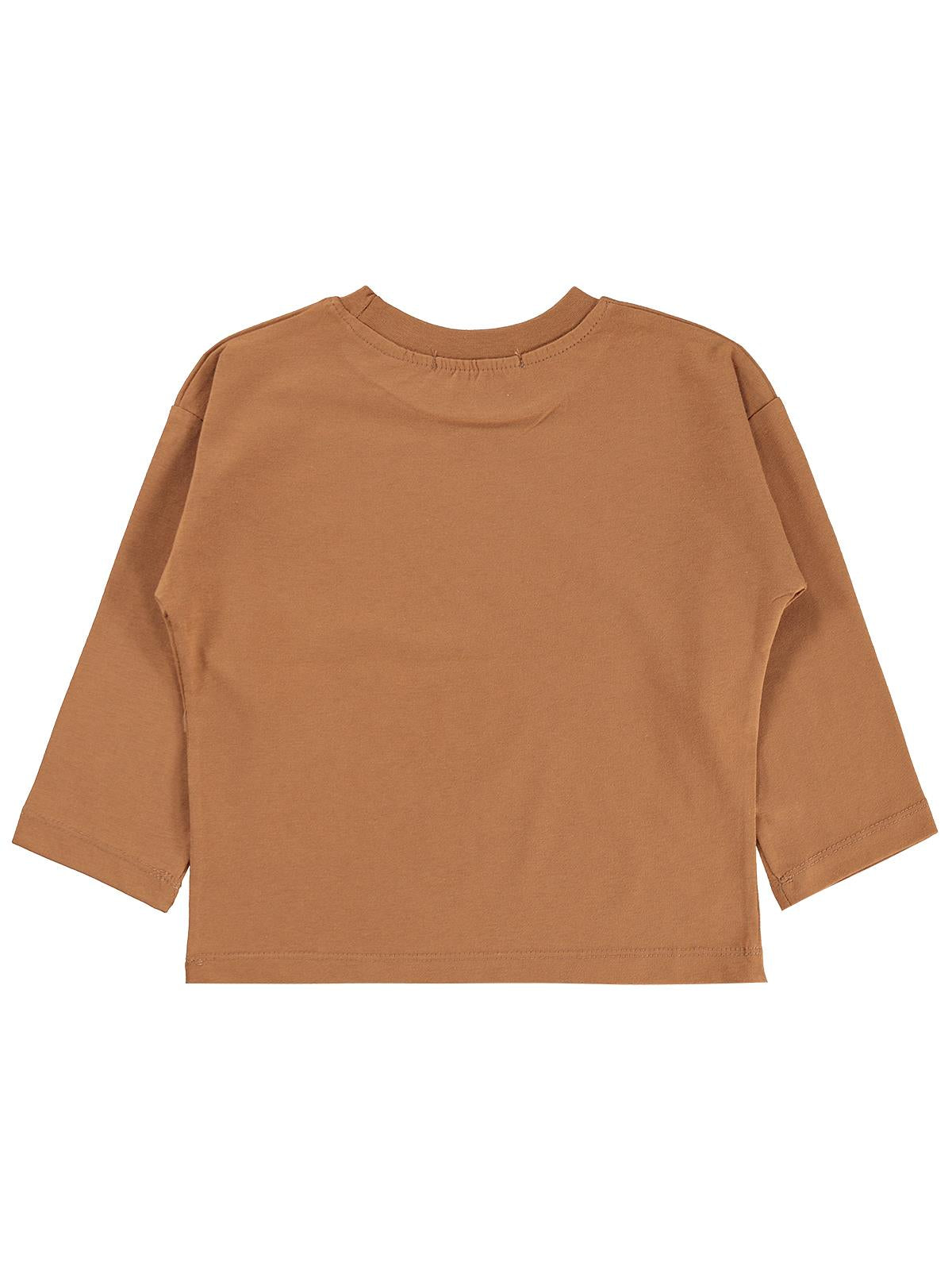 Civil Boys Erkek Çocuk 96 Toplar Baskılı Sweatshirt | Süprem Uzun Kol | Okul Kreş ve Günlük Kullanım - Kahve