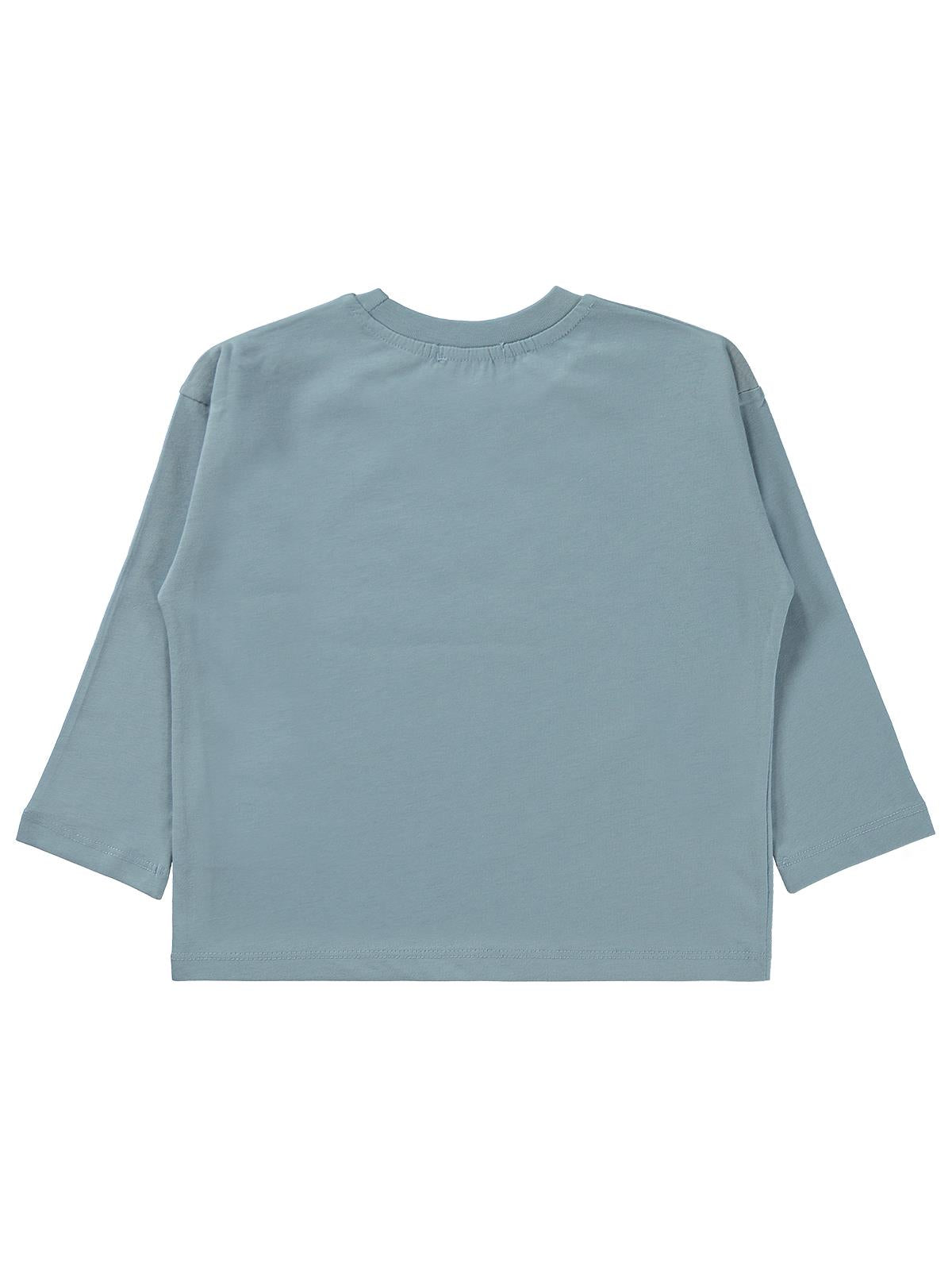 Civil Boys Eğlenceli Sayılar Baskılı 2-5 Yaş Sweatshirt - Mavi