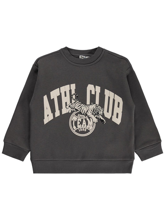 Civil Boys Athı Club Baskılı 6-9 Yaş Sweatshirt - Gri