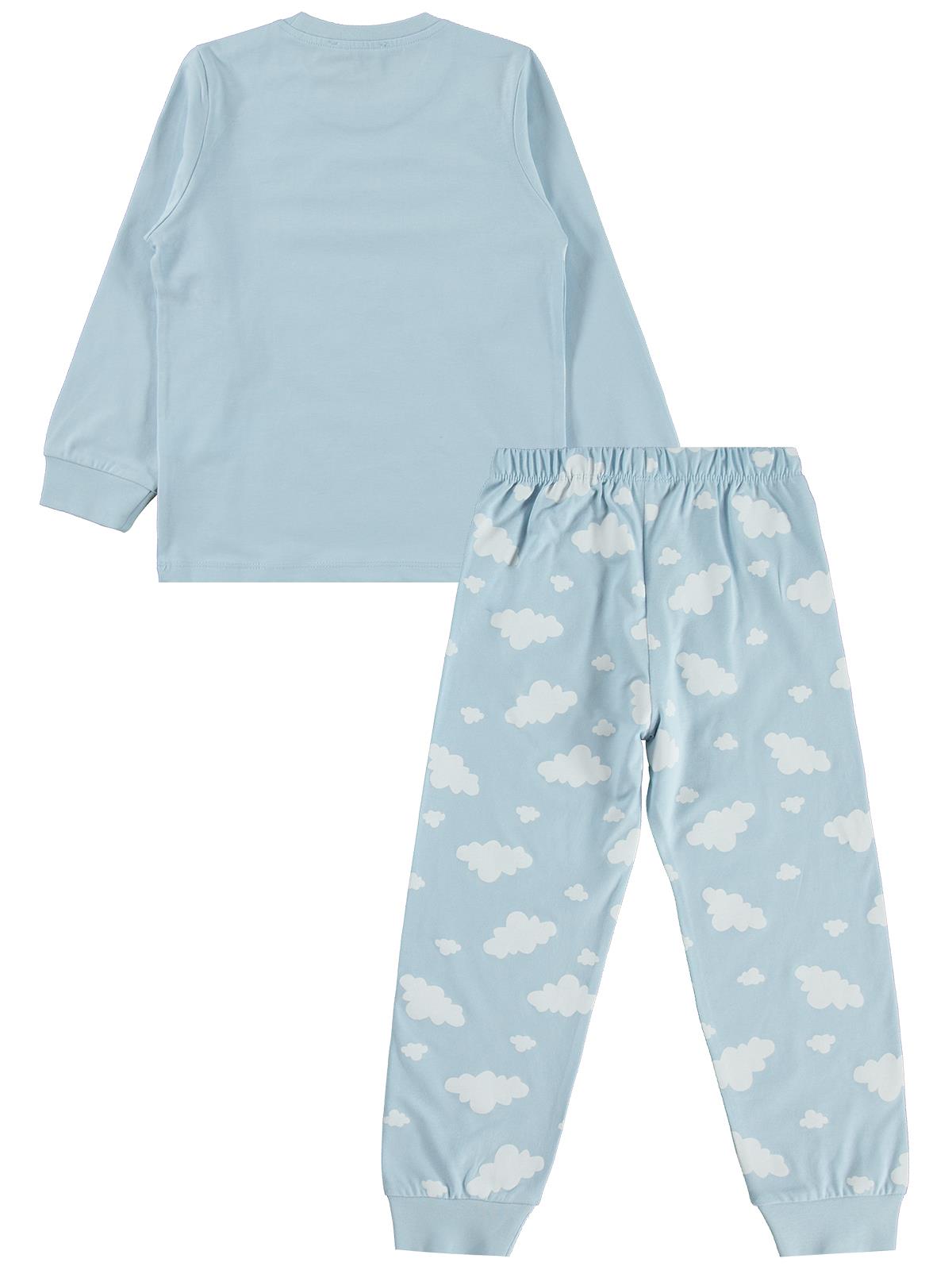 Civil Girls Şato Baskılı 6-9 Yaş Pijama Takımı - Mavi