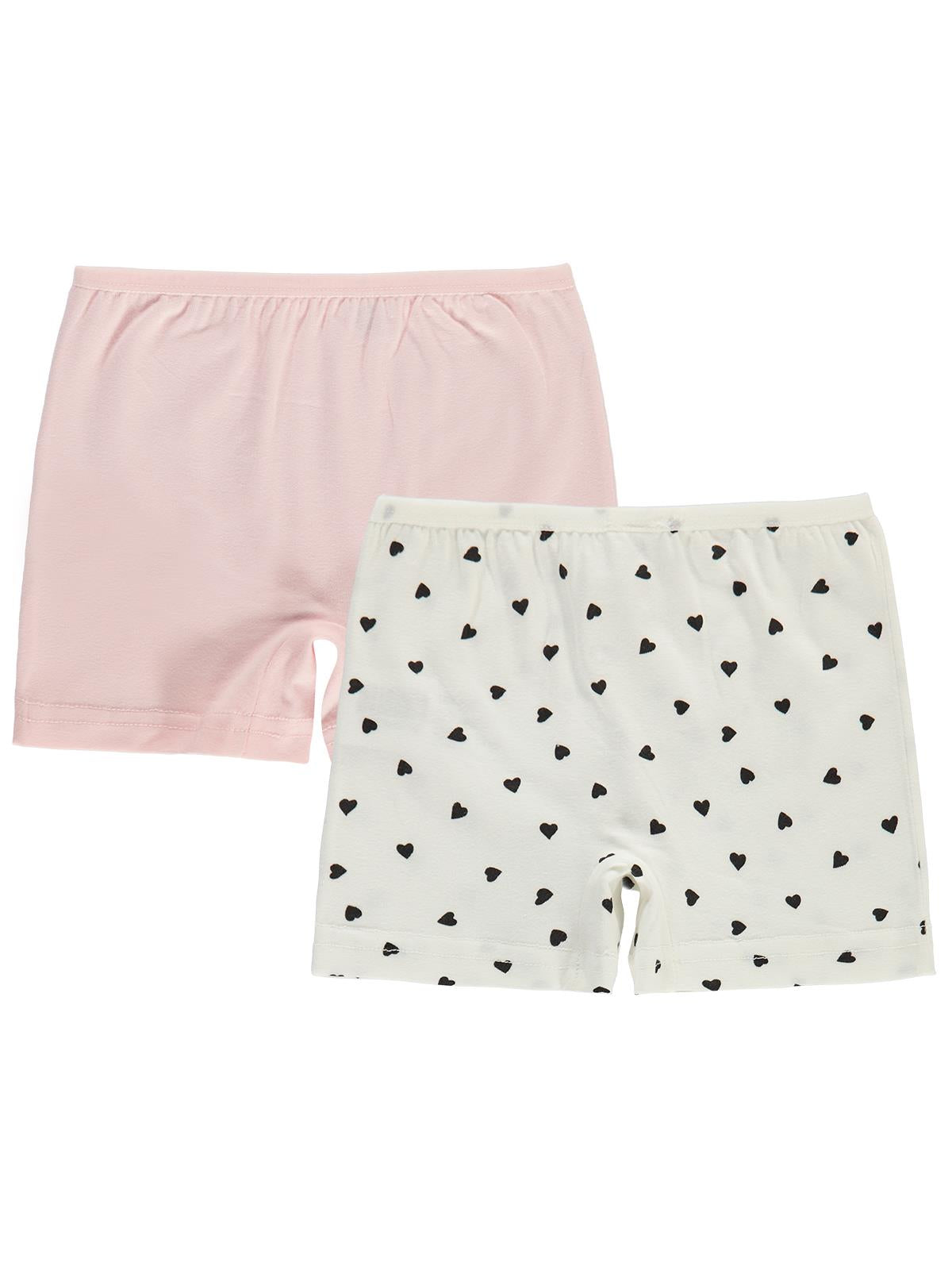 Civil Girls Mini Desenli 2-12 Yaş Kız Çocuk 2'li Boxer