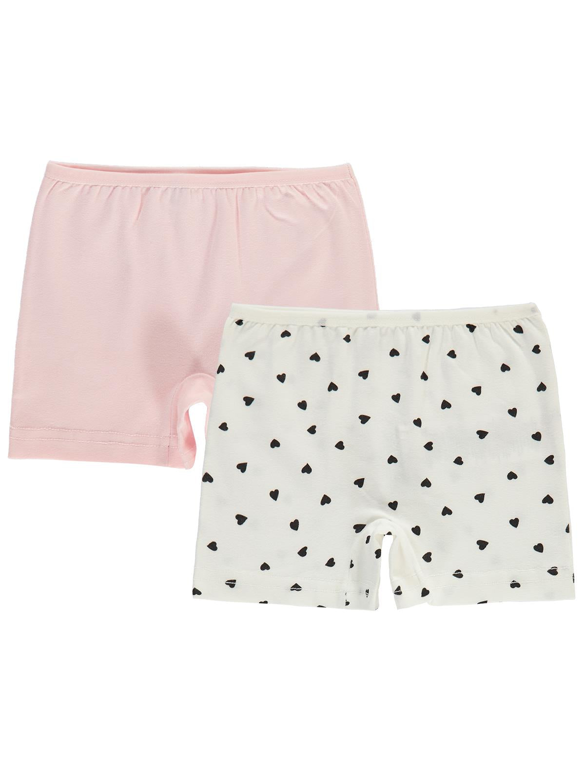 Civil Girls Mini Desenli 2-12 Yaş Kız Çocuk 2'li Boxer