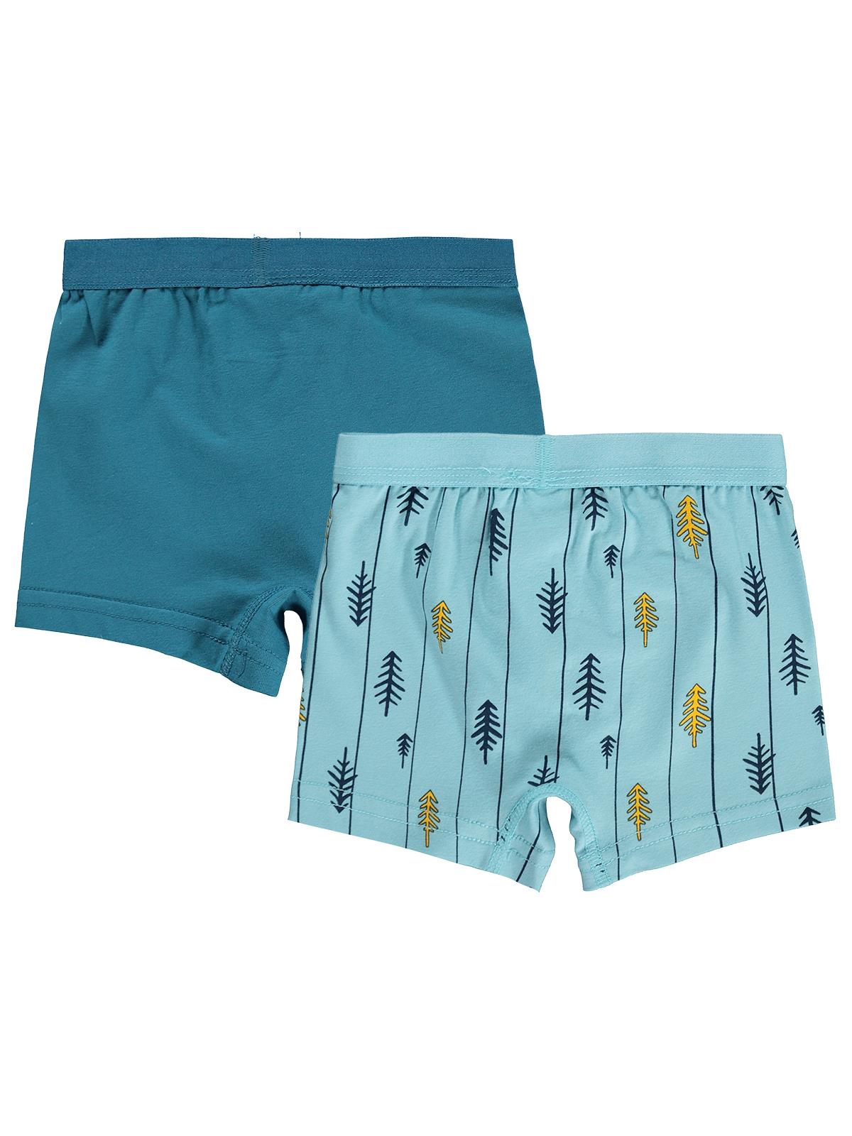 Civil Erkek Çocuk Wonderful Erkek Çocuk 2'li Boxer | Likralı Süprem | Okul Kreş ve Günlük Kullanım