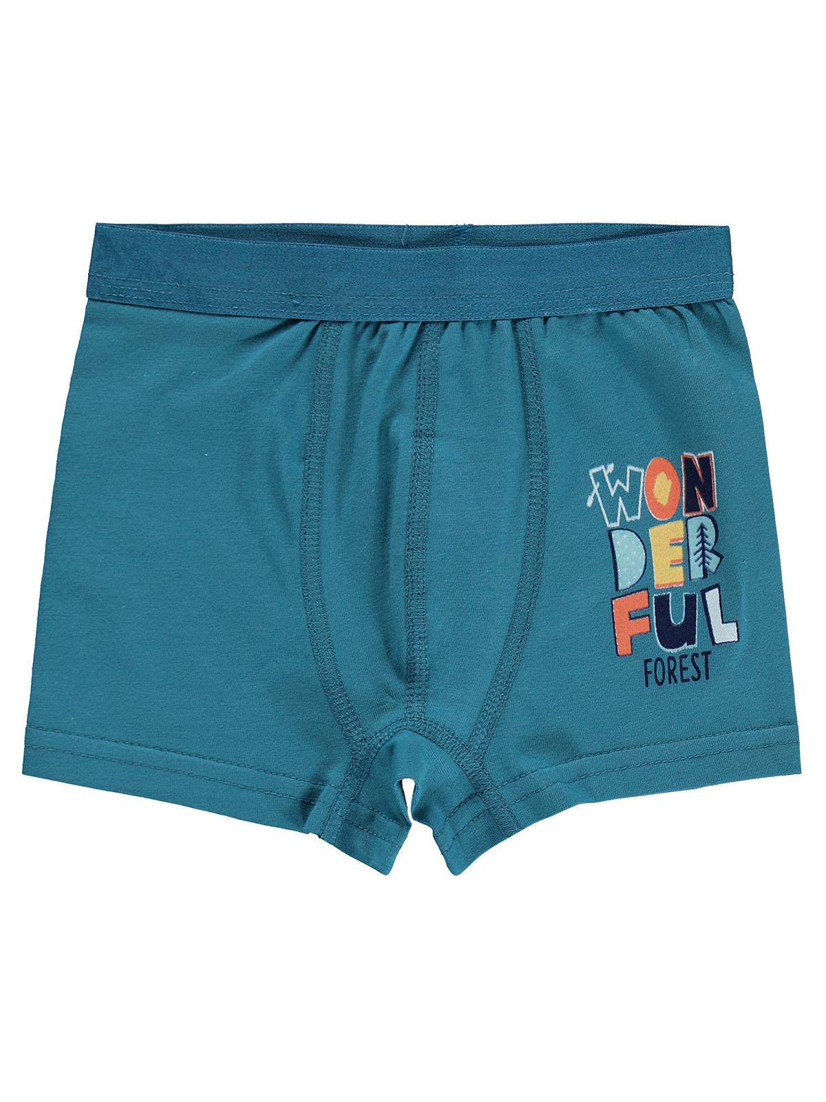 Civil Erkek Çocuk Wonderful Erkek Çocuk 2'li Boxer | Likralı Süprem | Okul Kreş ve Günlük Kullanım