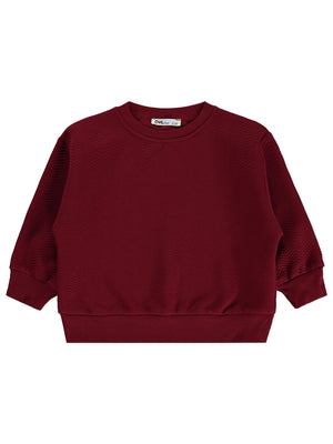 Civil Boys Çizgili 2-5 Yaş Sweatshirt - Bordo