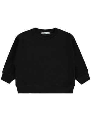 Civil Boys Çizgili 2-5 Yaş Sweatshirt - Siyah