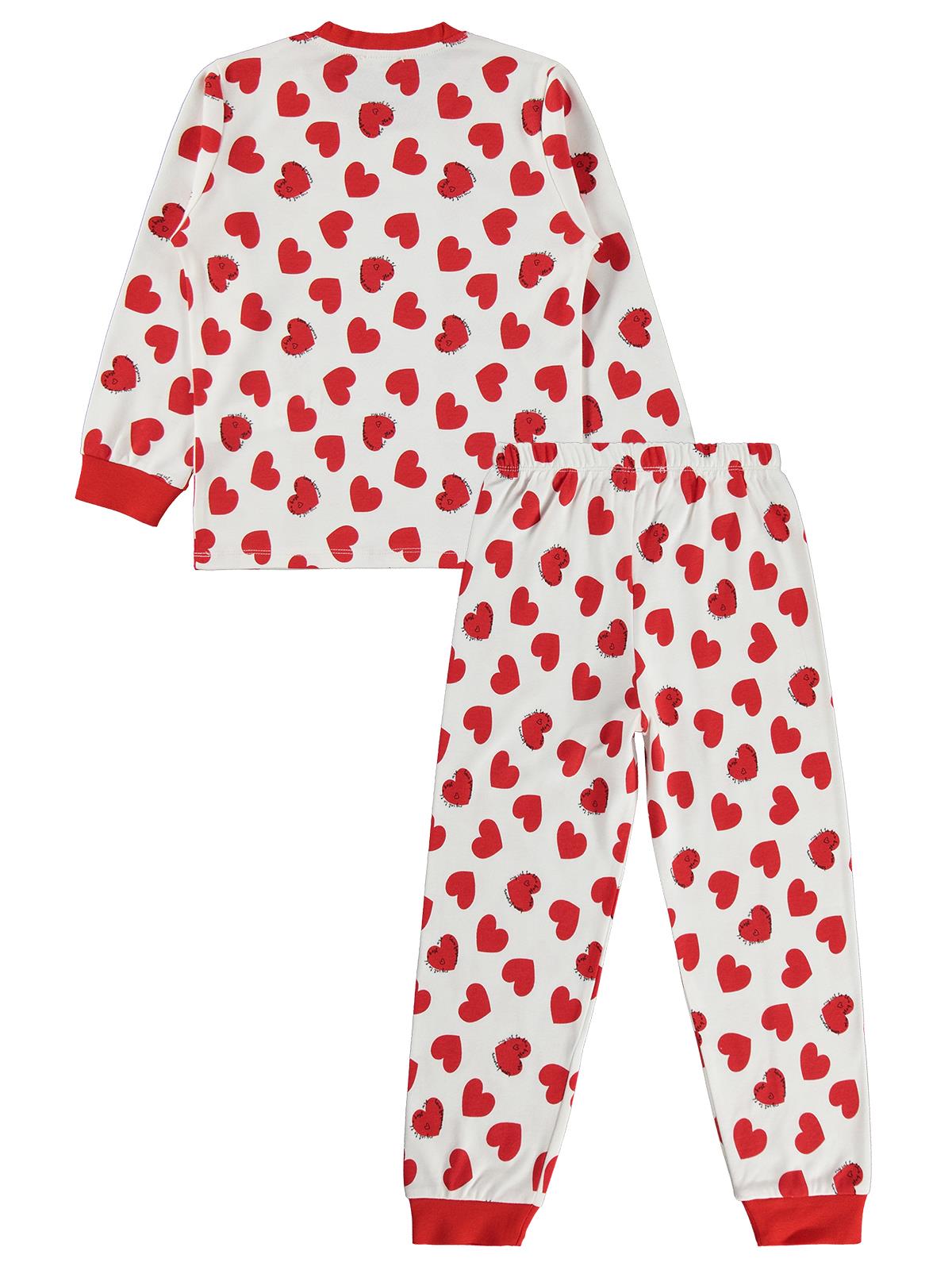 Civil Girls Kalpli 6-9 Yaş Pijama Takımı - Kırmızı