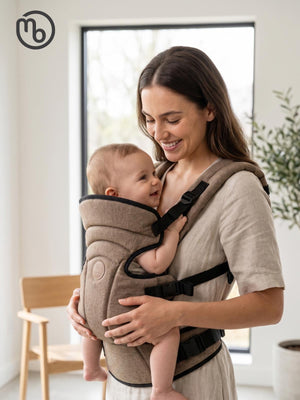 Molls Baby Premium Kanguru - Kahve
