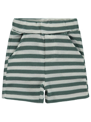 Civil Baby Çizgili 6-18 Ay Şort - Yeşil