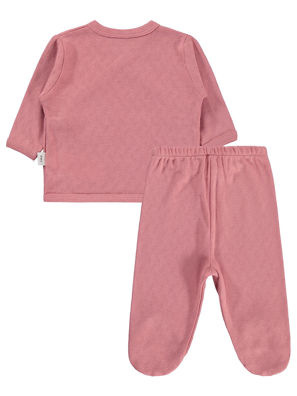Civil Baby Jakarlı Ribana  Zıbın Takımları - Pembe