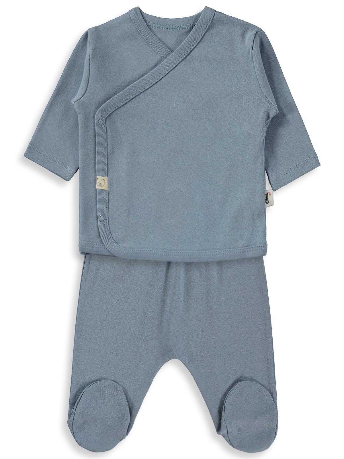 Civil Baby 3'Lü Basic  Zıbın Takımları - Mavi