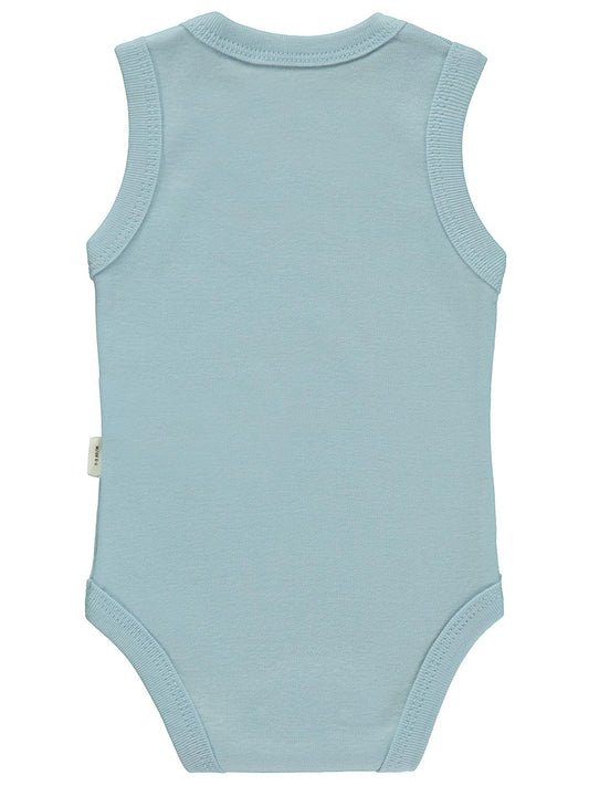 Civil Baby Little Captain Baskılı 1-36 Ay Çıtçıtlı Badi - Mavi