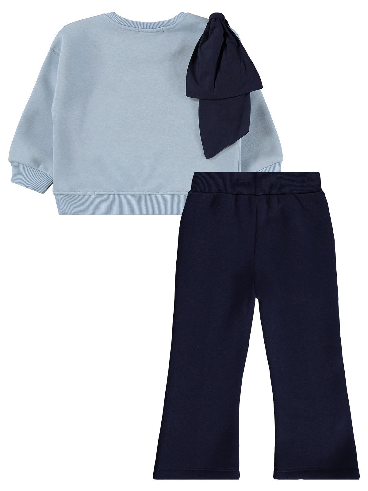 Civil Girls Fiyonklu 2-5 Yaş Eşofman Takımı - Mavi
