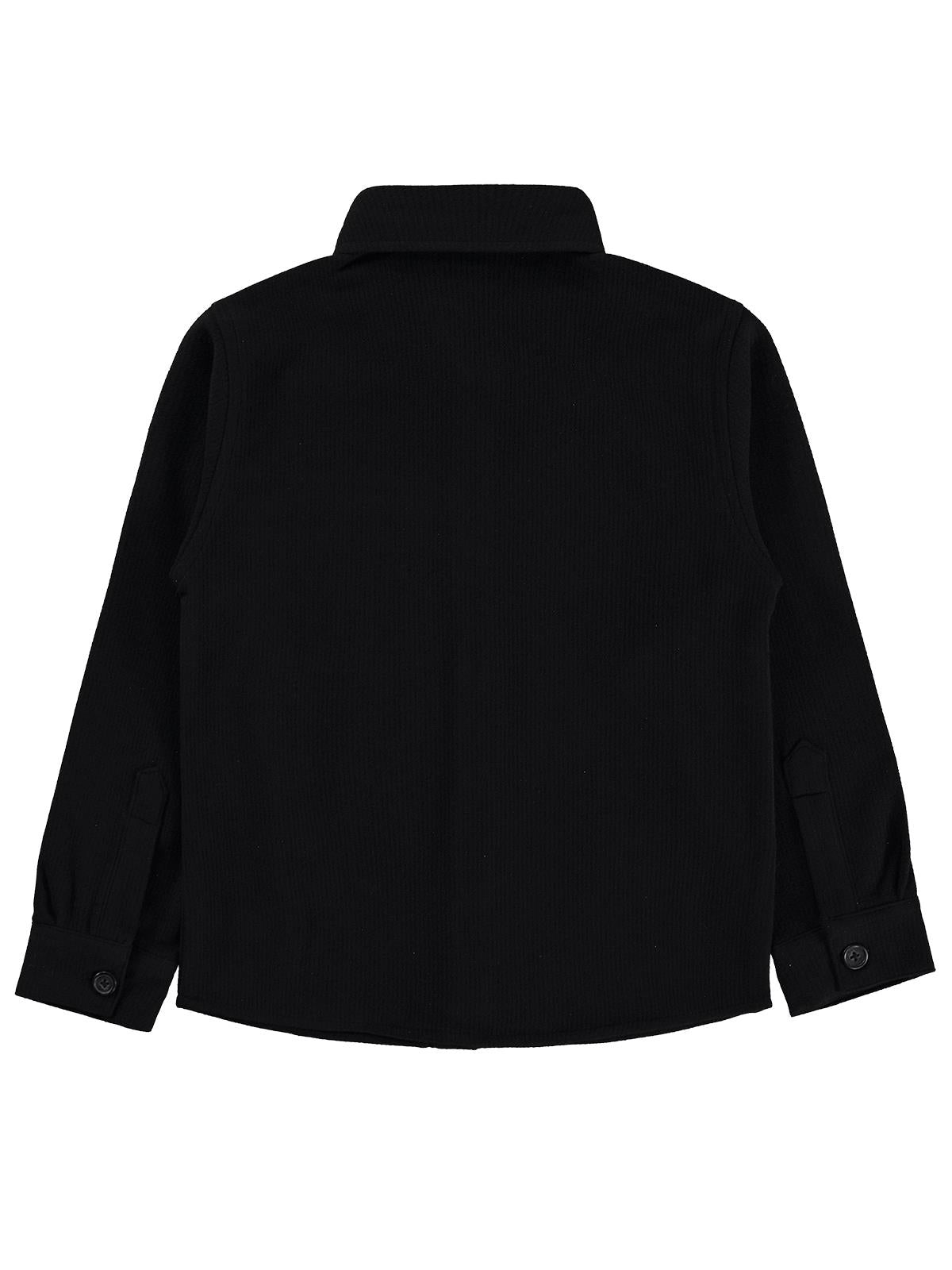 Pierre Cardin Tek Cepli 6-9 Yaş Gömlek - Siyah