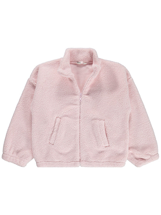Civil Girls Hakim Yaka Kuzu 10-13 Yaş Hırka - Pembe
