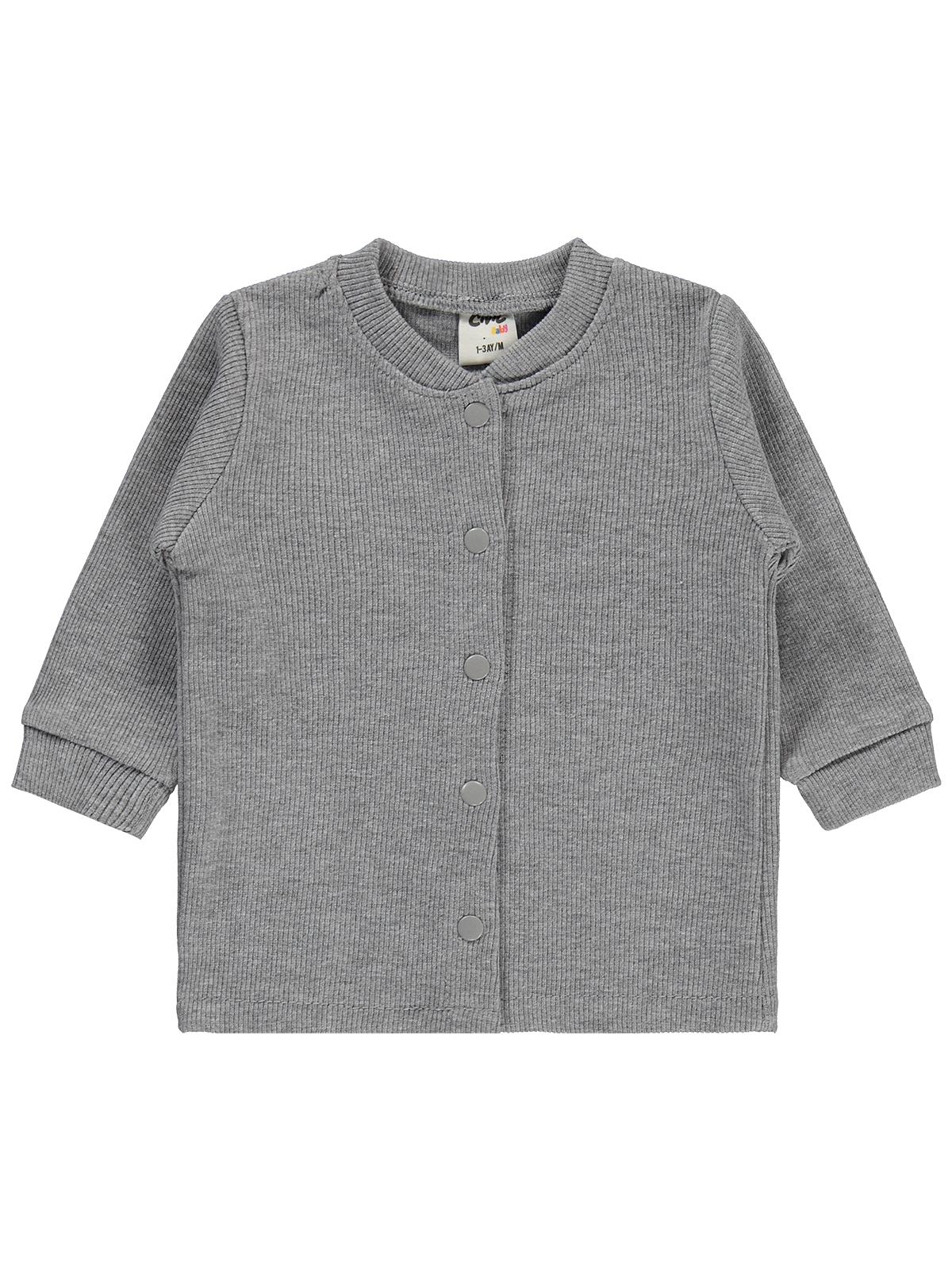 Civil Baby Basıc Patikli 1-9 Ay Pijama Takımı - Gri