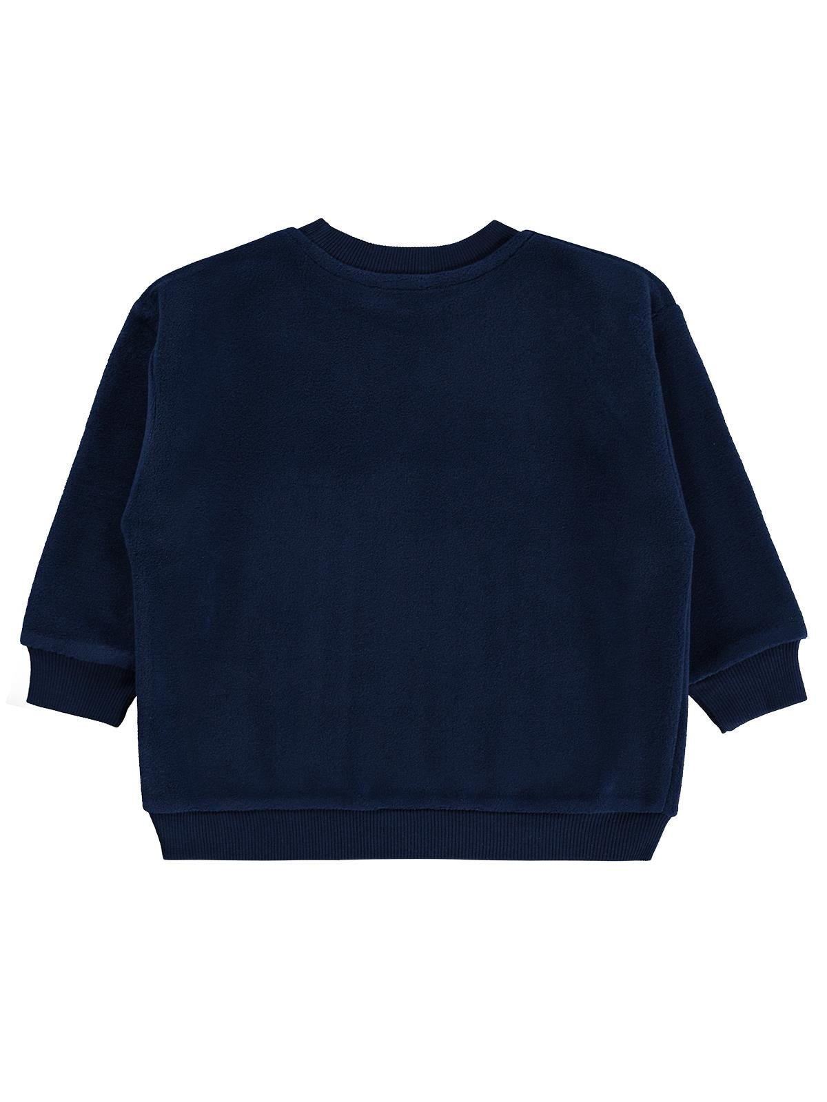 Civil Erkek Çocuk Trex Baskılı Sweatshirt | Polar Uzun Kol | Okul Kreş ve Günlük Kullanım - Lacivert