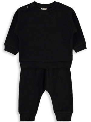 Civil Baby Cvl Baskılı Basic 6-18 Ay Takım - Siyah