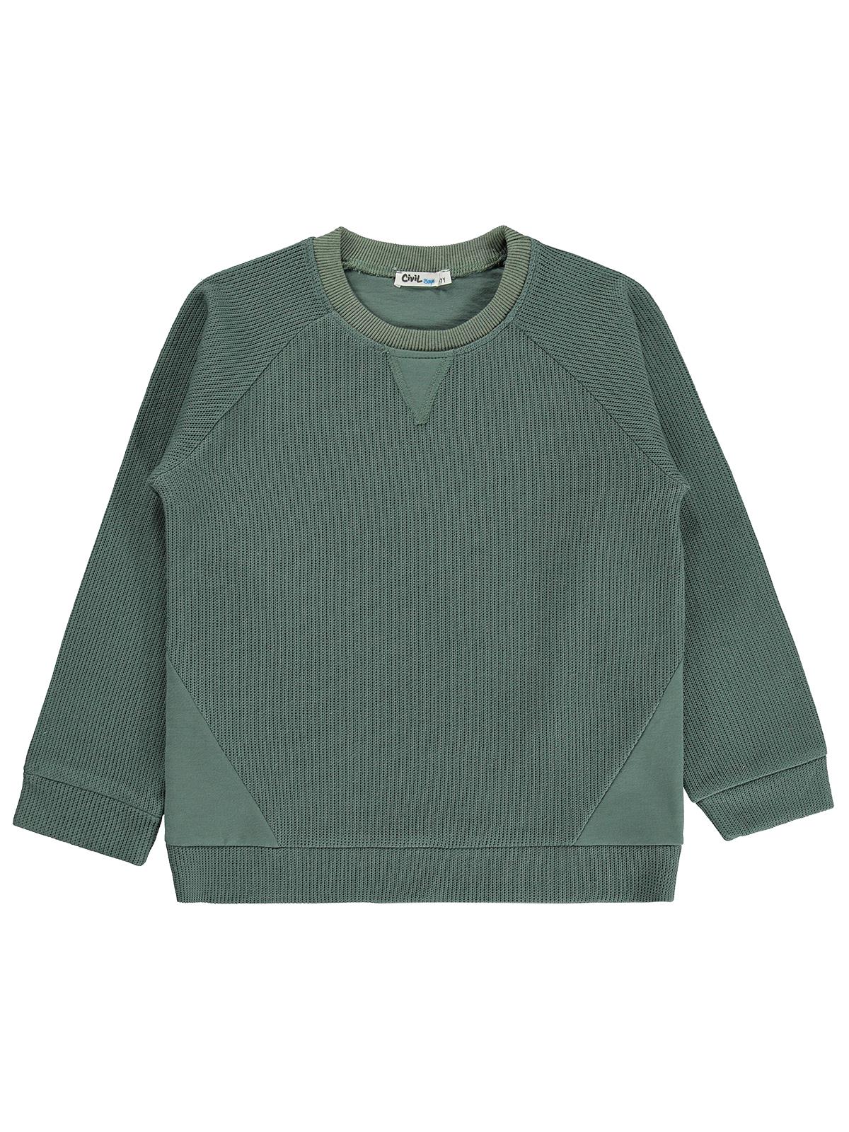 Civil Boys Parçalı 6-9 Yaş Sweatshirt - Haki