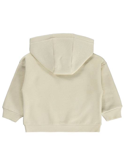 Civil Boys Kapşonlu Ayı Baskılı 2-5 Yaş Sweatshirt - Bej
