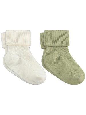 Civil Baby Basic Kıvrık 2'li 6- Bebek Erkek Çorap Set