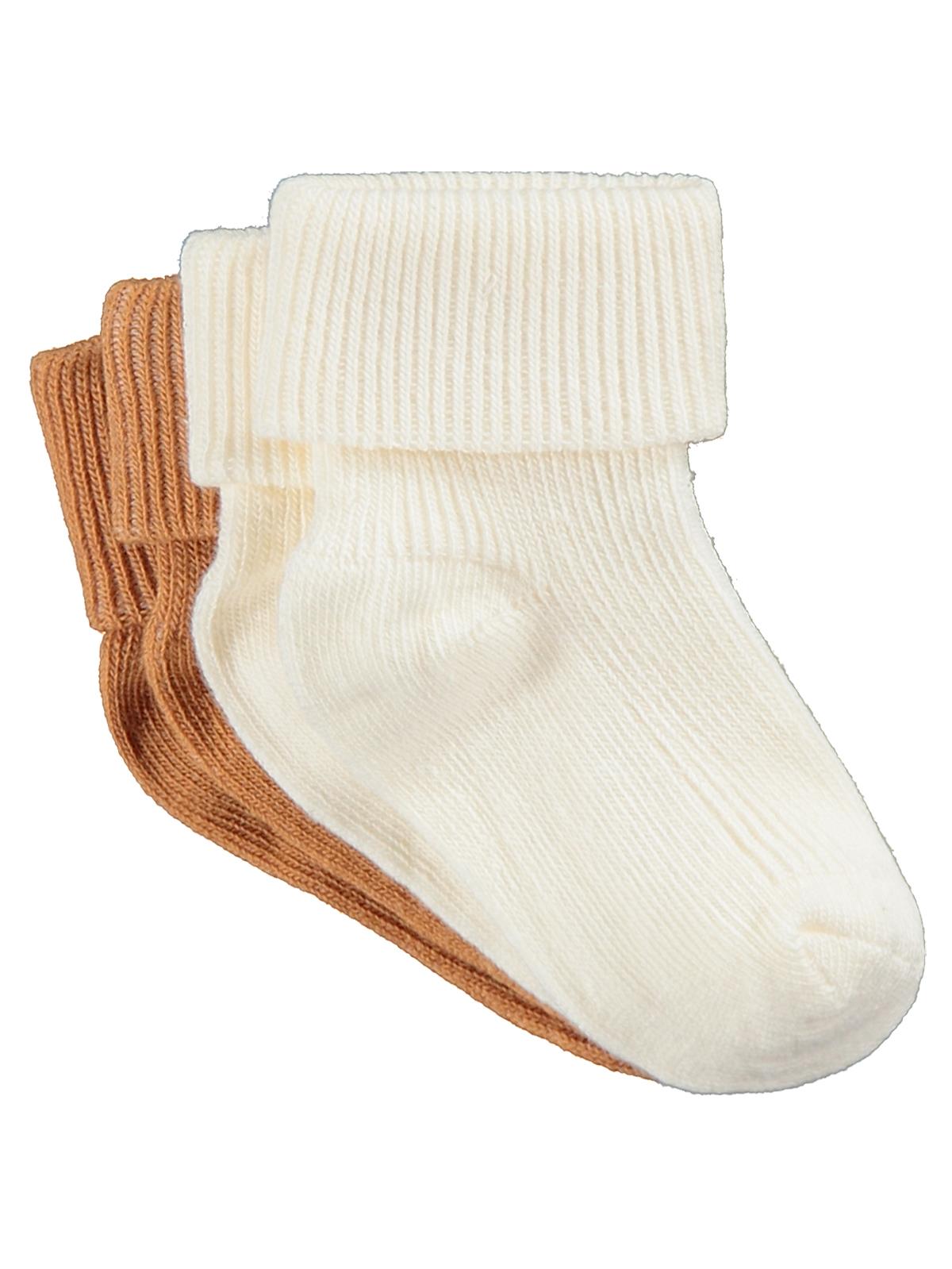 Civil Baby Basic Kıvrık 2'li 6- Bebek Erkek Çorap Set