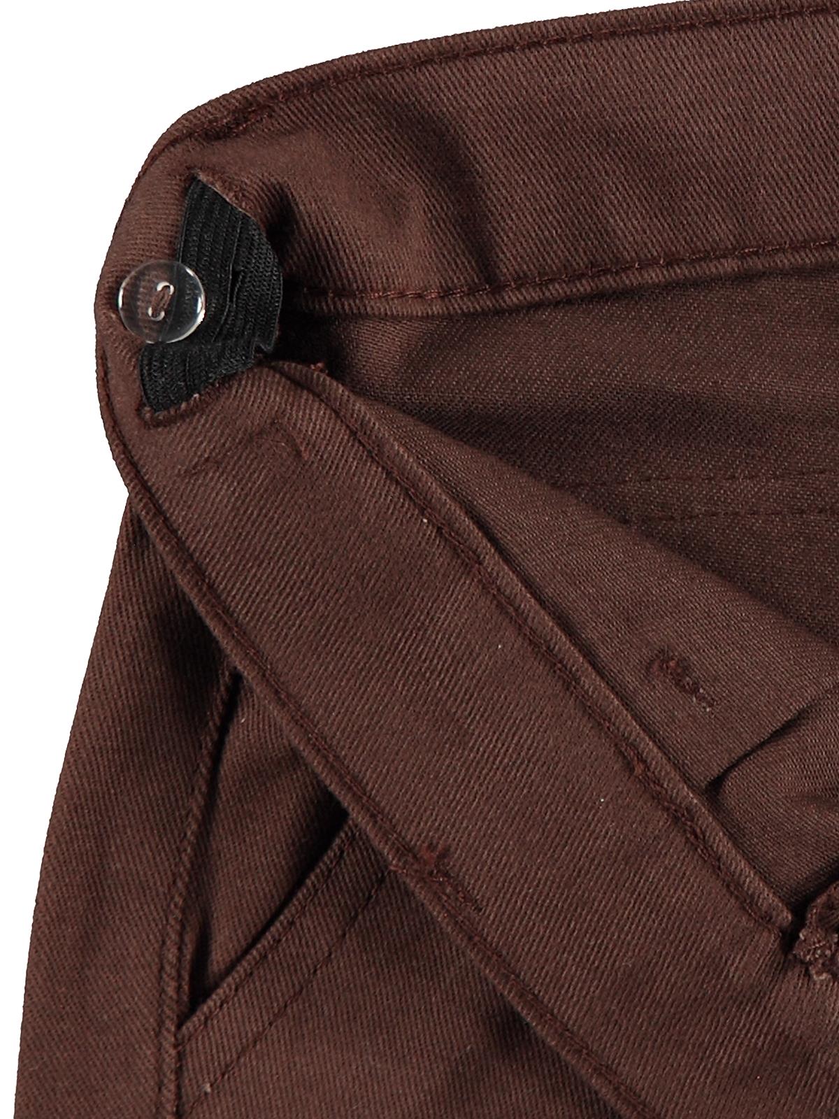 Civil Erkek Çocuk 3 Cepli Chıno Pantolon | Gabardin | Okul Kreş ve Günlük Kullanım - Kahverengi