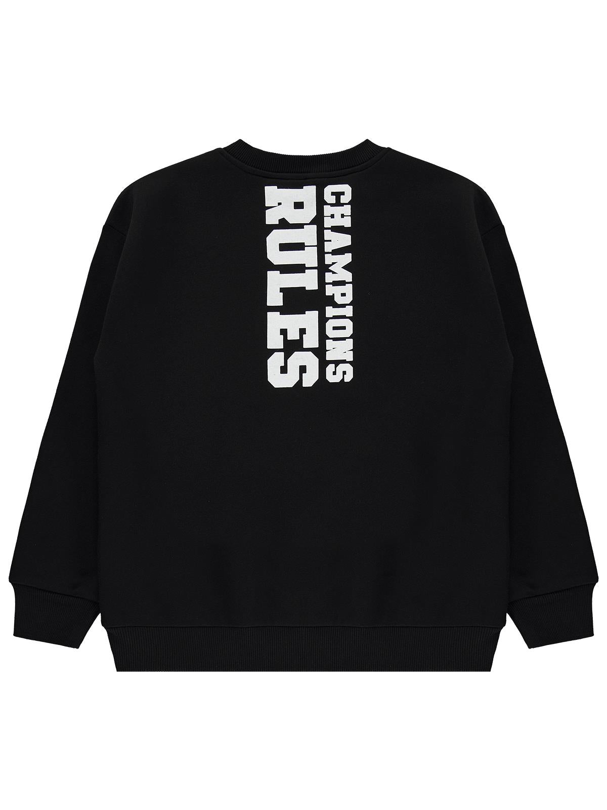 Civil Boys Varsıty League Baskılı 6-9 Yaş Sweatshirt - Siyah