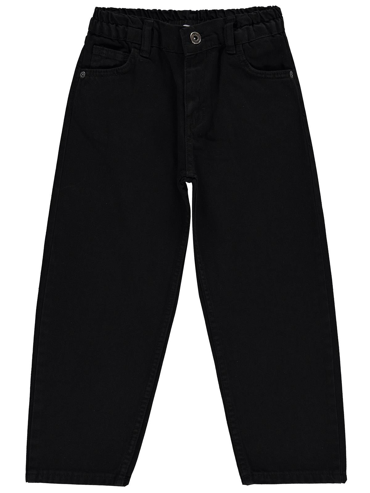 Civil Boys Beli Lastikli 10-13 Yaş Pantolon - Siyah