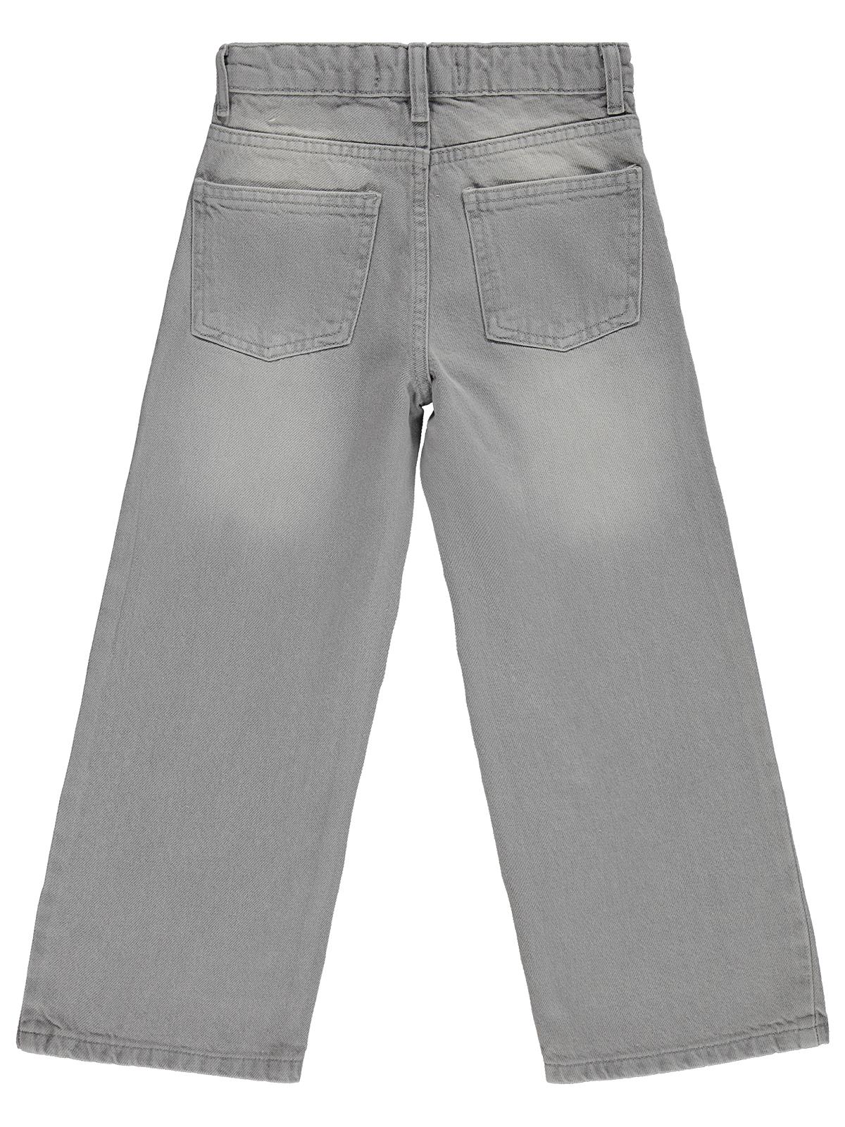 Civil Girls Taş Baskılı 10-13 Yaş Pantolon - Gri