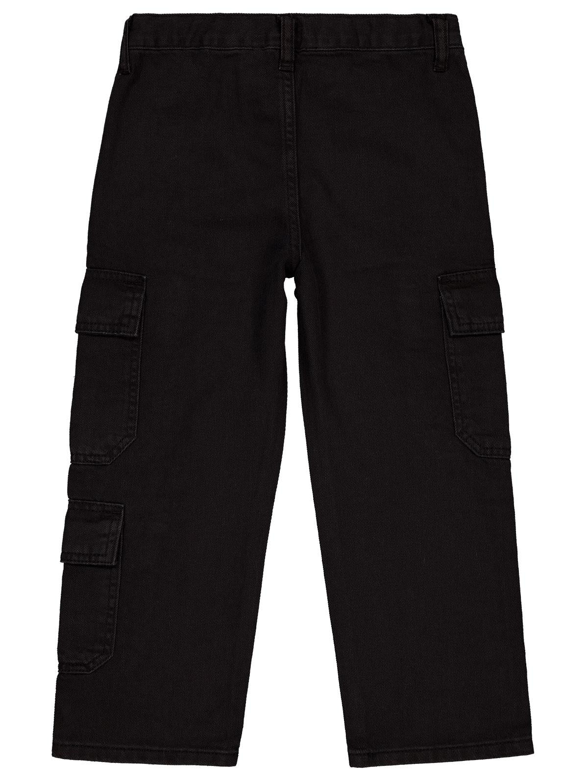 Civil Boys Kargo Cepli 6-9 Yaş Pantolon Kot - Siyah