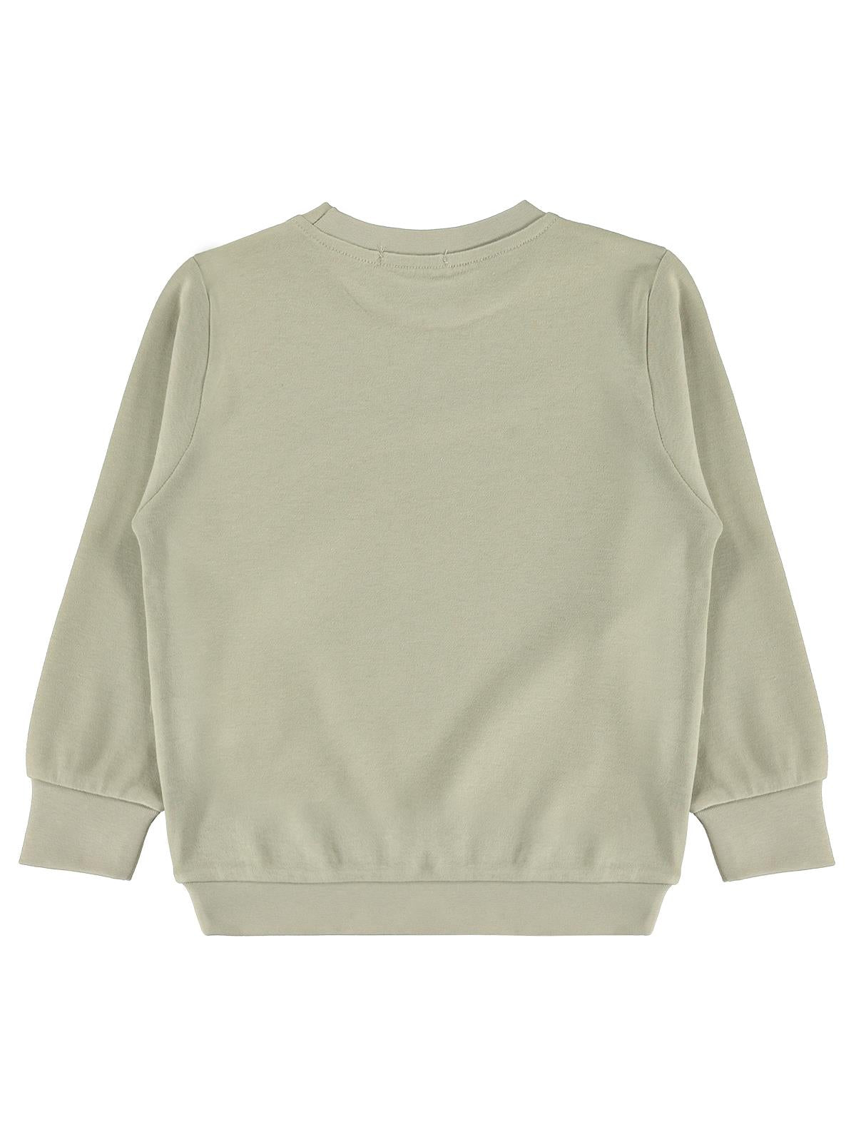 Civil Boys Gülen Yıldız Baskılı 2-5 Yaş Sweatshirt Km - Gri
