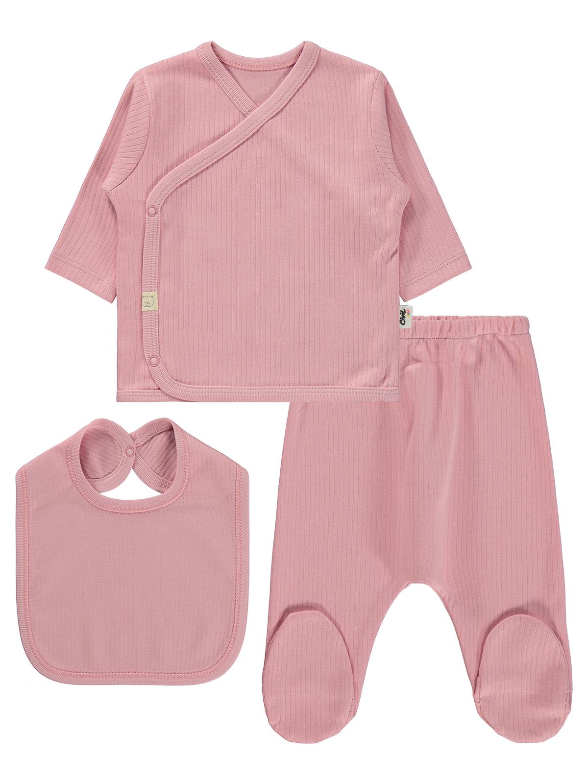 Civil Baby Basic 3lü  Zıbın Takımları - Pembe