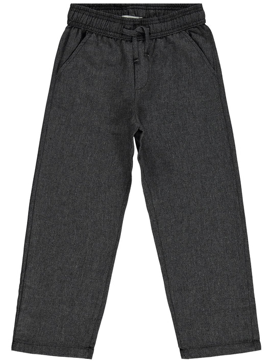 Civil Boys Bağcıklı 10-13 Yaş Pantolon - Siyah