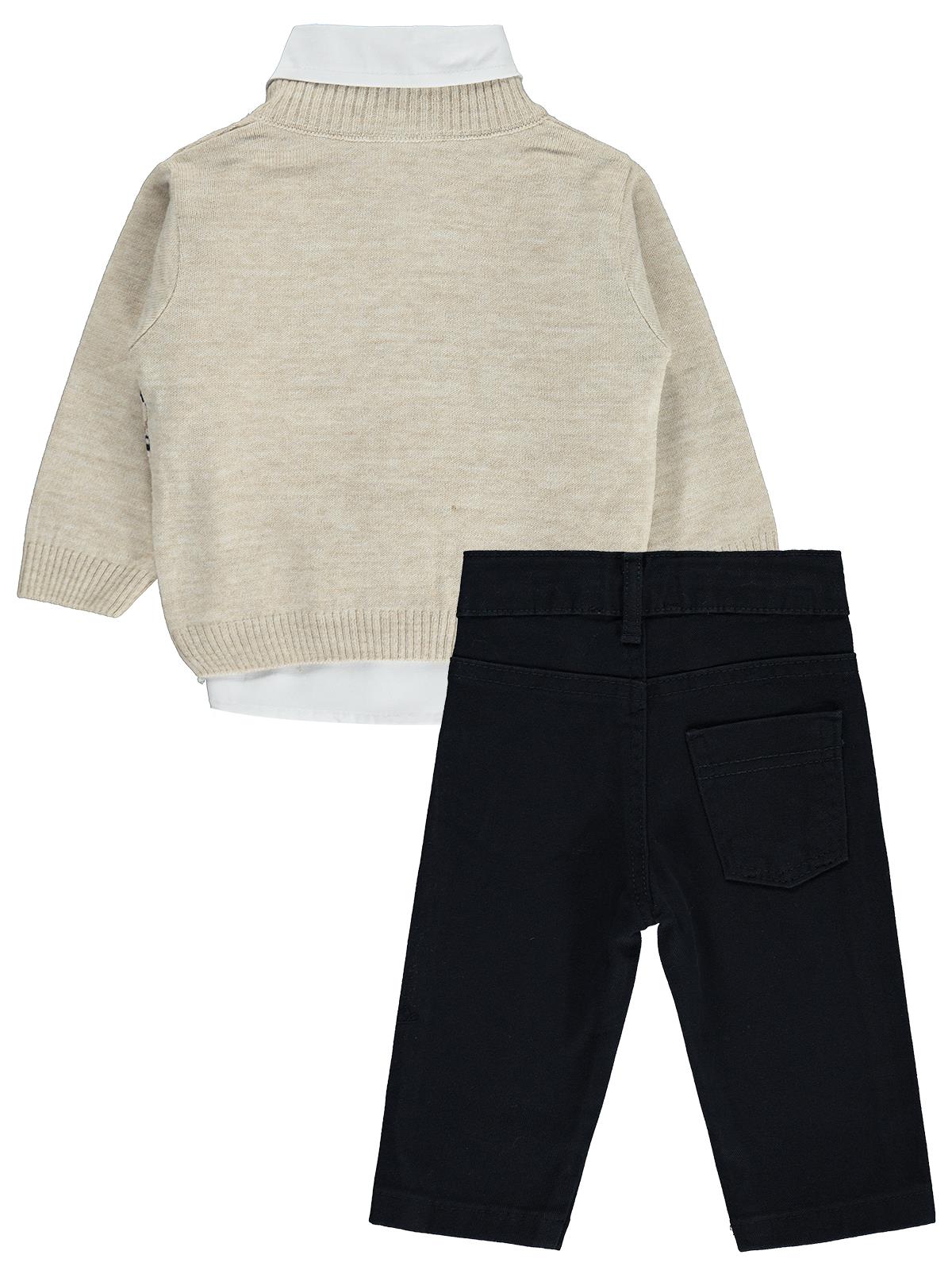 Civil Baby Desenli 6-18 Ay Takım - Bej