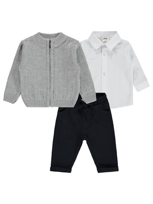 Civil Baby Trikolu 6-18 Ay Takım - Gri