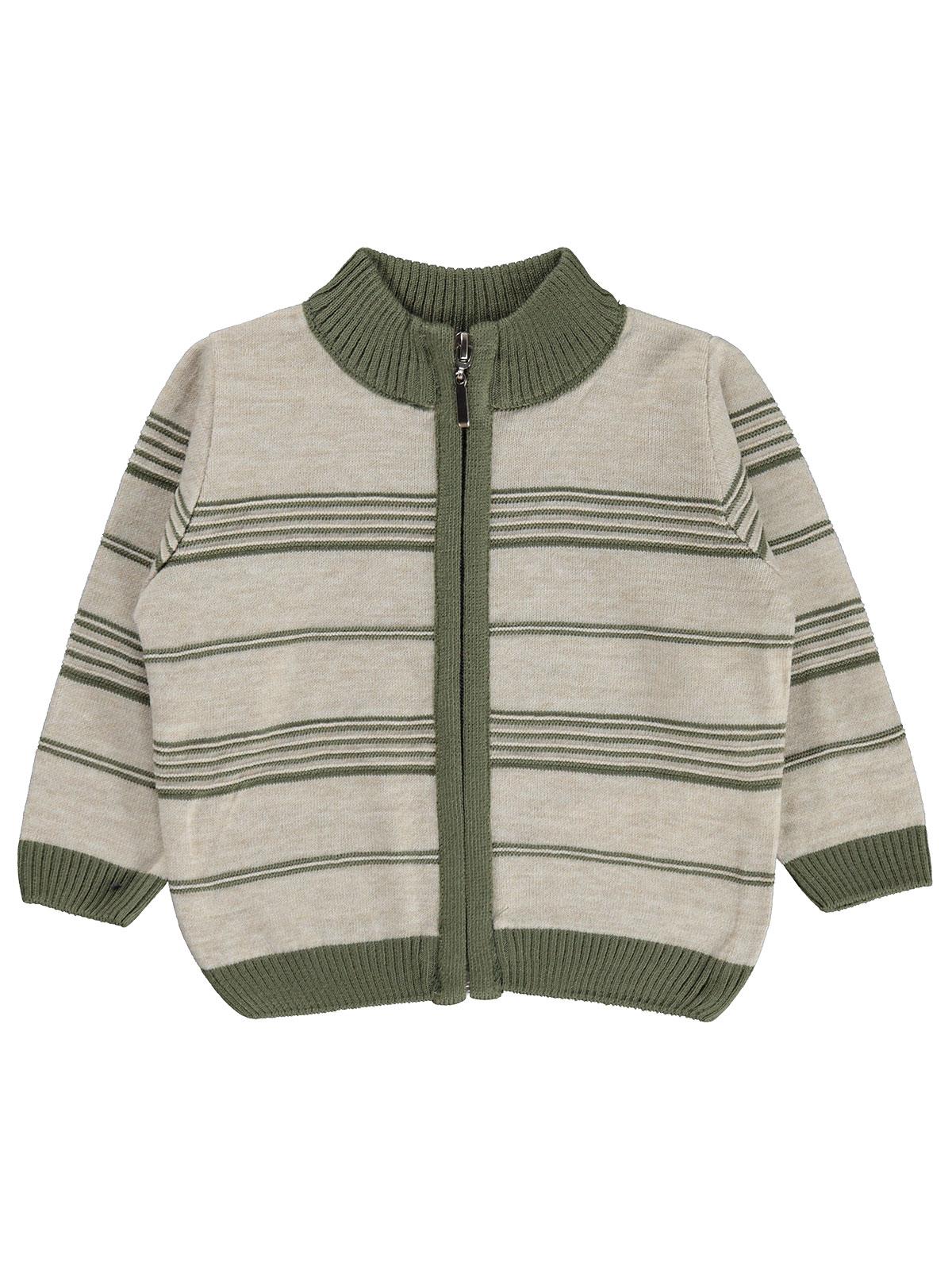 Civil Baby Çizgili 6-18 Ay Takım - Haki