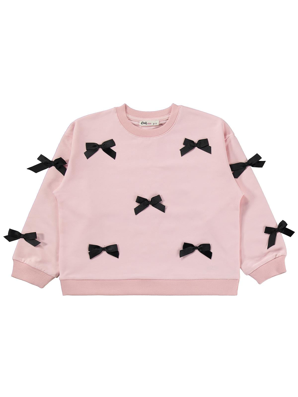 Civil Girls Fiyonklu 6-9 Yaş Takım - Pembe