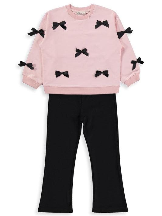 Civil Girls Fiyonklu 6-9 Yaş Takım - Pembe