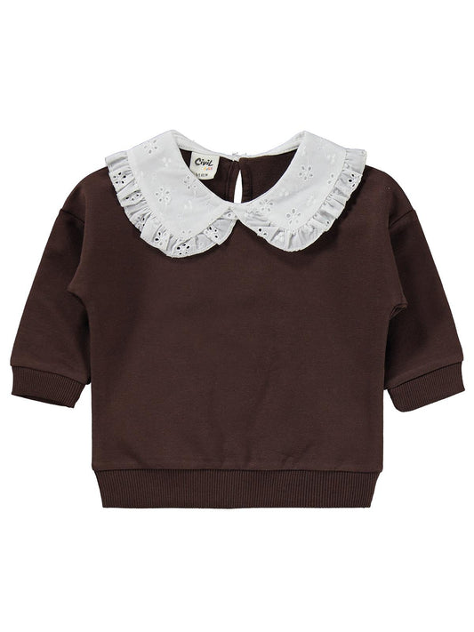 Civil Baby Bebe Yakalı 6-18 Ay Takım - Kahverengi