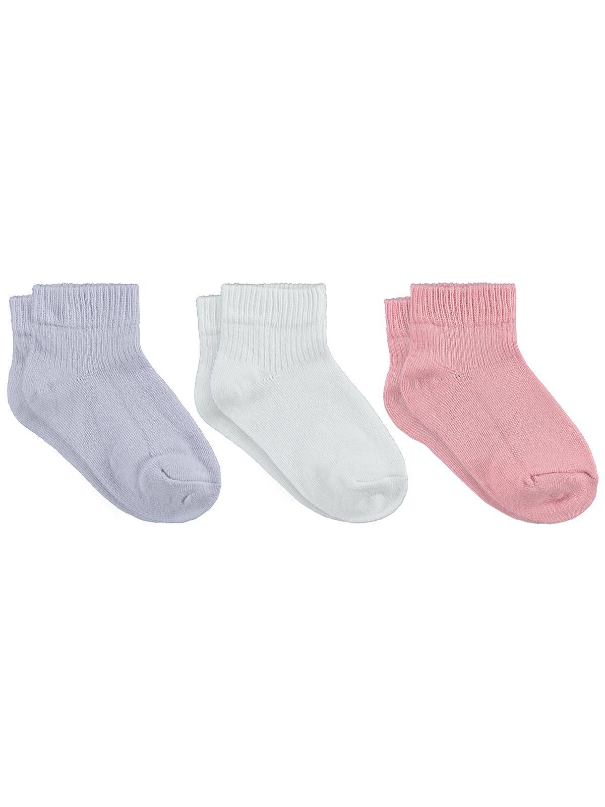 Civil Girls Basic 3'lü 3-11 Yaş Kız Çocuk Patik Çorap