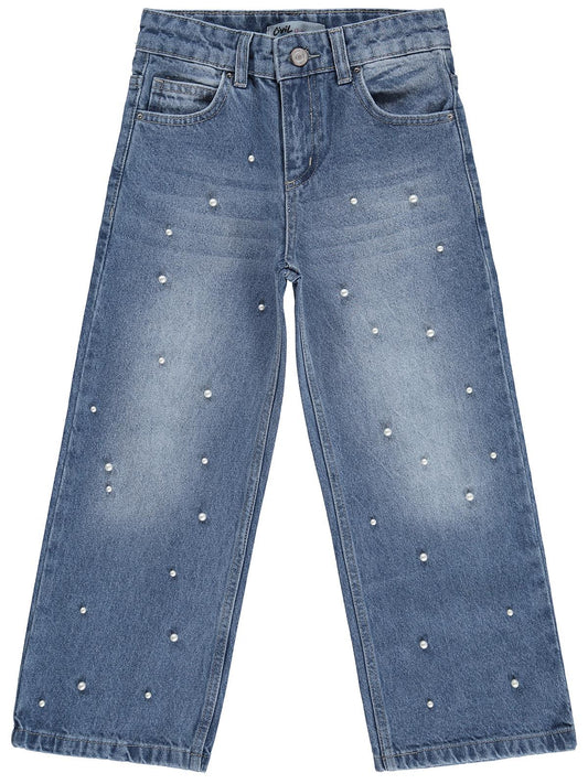 Civil Girls İncili 6-9 Yaş Pantolon - Mavi