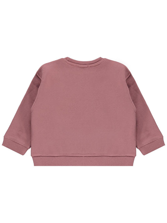Civil Girls Çiçek Nakışlı 2-5 Yaş Sweatshirt - Lila