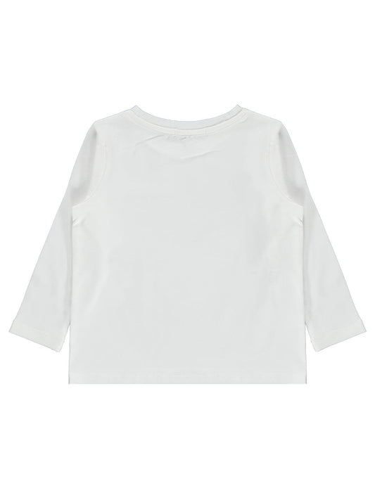Civil Girls Kelebek Baskılı 2-5 Yaş Sweatshirt - Ekru