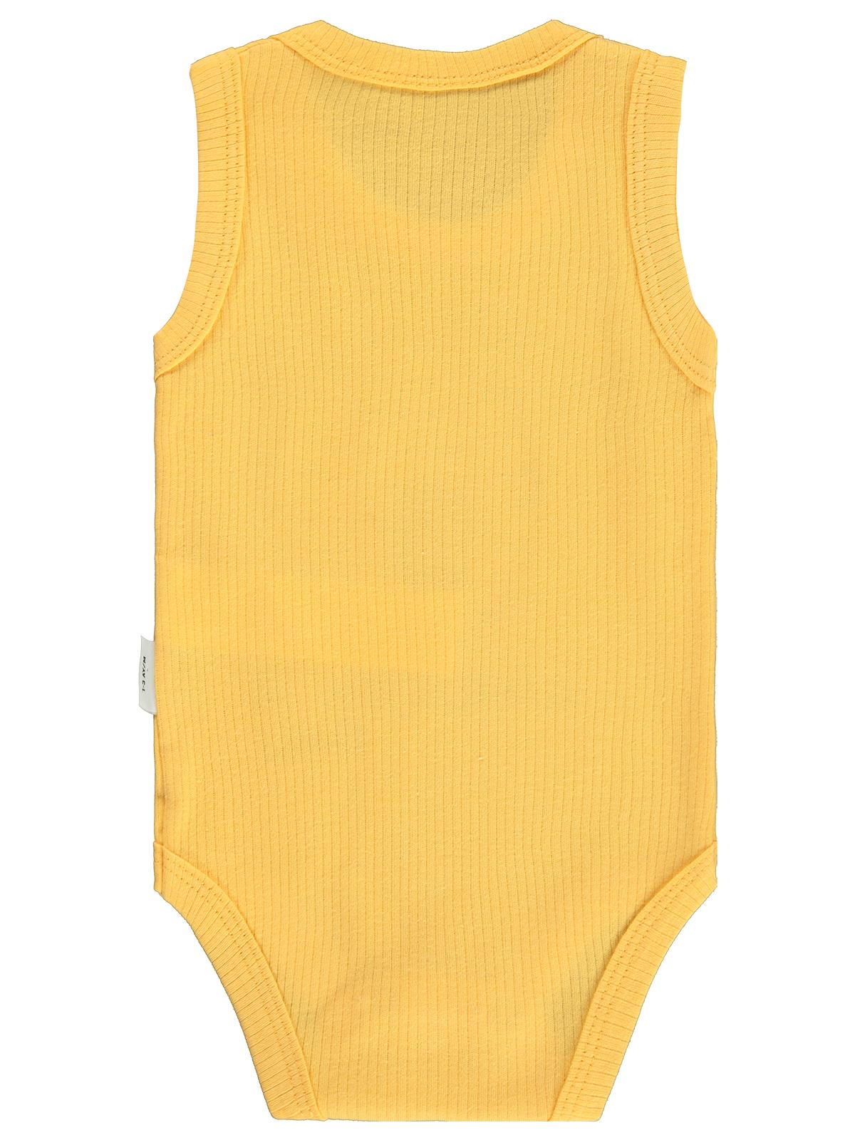 Civil Baby Arı Baskılı Annesinin Balı 12-36 Yaş Çıtçıtlı Badi - Sarı