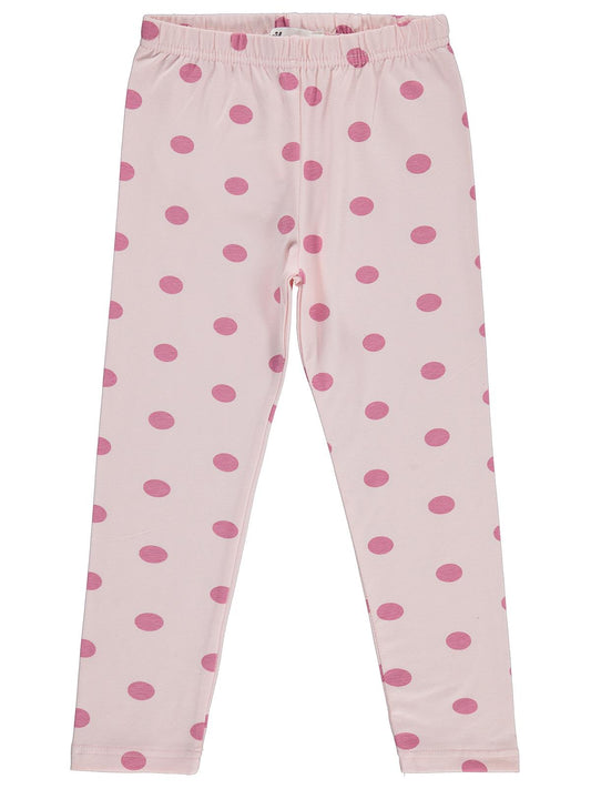Civil Girls Puantiyeli 6-9 Yaş Tayt - Pembe