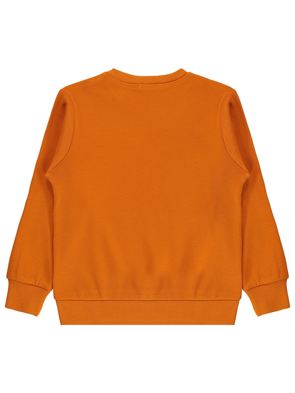 Civil Boys Araba Baskılı 2-5 Yaş Sweatshirt  - Turuncu